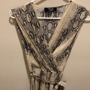 Snake print summer dress